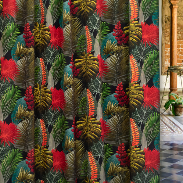 Rainforest toucan fabric